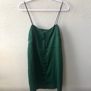 COPY - St. Patrick’s day ☘️🍀 Urban Outfitters Emerald Green Satin Mini Dress.